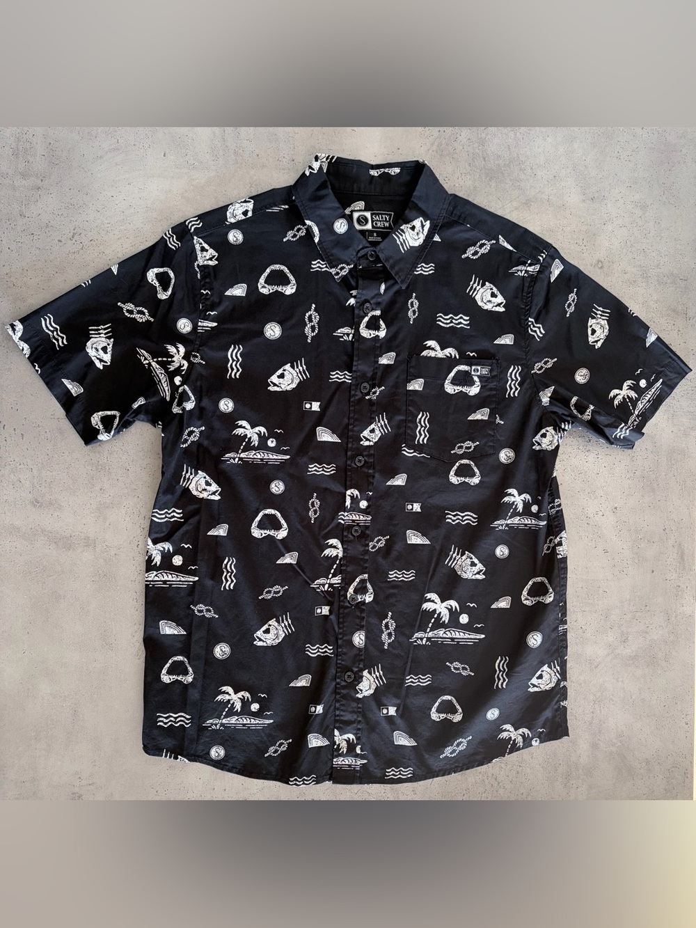 Salty Crew short sleeved button-up shirt